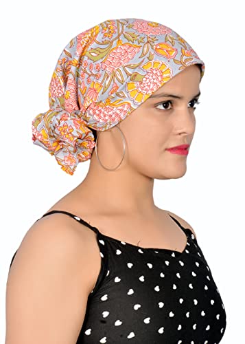 Image of Scarf For Girls 100% Pure Cotton Hand Block Printed Square