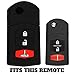 KeyGuardz Keyless Remote Car Flip Key Fob Outer Shell Cover Soft Rubber Case for Mazda CX-5 CX-7 CX-9 MX-5 MPV RX-8