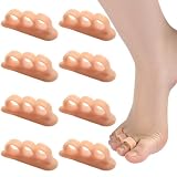 TEHJAM 4 Paia Distanziatori Dita Piedi,Cuscinetti in Gel per Dita a Martello,Cuscino dei Piedi,Donne e Uomini Ridurre Dolore e l'Attrito per Donne e Uomini