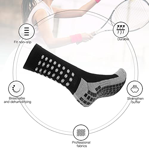 Meias antideslizantes e antiderrapantes para esportes e futebol americano(black)