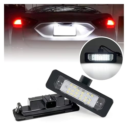 Luz LED blanca para matrícula Focus Fusion Taurus lámpara trasera de coche 2