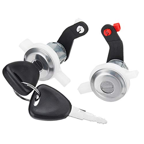 Viviance Cilindro Izquierdo Y Derecho del Barril De La Cerradura De Puerta del Coche Compatible con Renau-lt Master MK2 Mascott Compatible con Op-el Movano MK2 Compatible con NIS-San Interstar