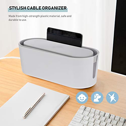 VILLCASE Gerenciamento de Cabo De Alimentação Caixa Titular Organizer Cord Com Smartphone para Carre