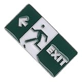 Gatuida Pin Luminoso Exit de Seguridad Nocturno para Ropa y Chaquetas, Broche Metálico Pequeño Efecto Fluorescente para Mujer, Accesorio Único para Suéteres y Mochilas