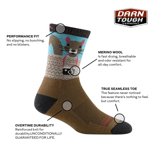 Darn Tough Women's Critter Club Micro Crew Lightweight with Cushion Sock (Style 5001) -2