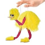 Straußen-Marionette – niedliche Straußen-Marionetten für Geburtstag, Theater, Kinder, Familie, Männer, Frauen, Puppenspiel, Partyzubehör, Straußen-Marionette, Straußen-Marionette, Straußenpuppe