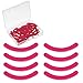 Produktbild KroY PecoeD 30 Stück Wimpernzange Pads Wimper Pads Silikon Gummi Wimpernzange Ersatz Pads,Wimpernzange Ersatzpads Ersatzgummis für Universal Wimpernzange mit Einer Klaren Aufbewahrungsbox(Rosa)