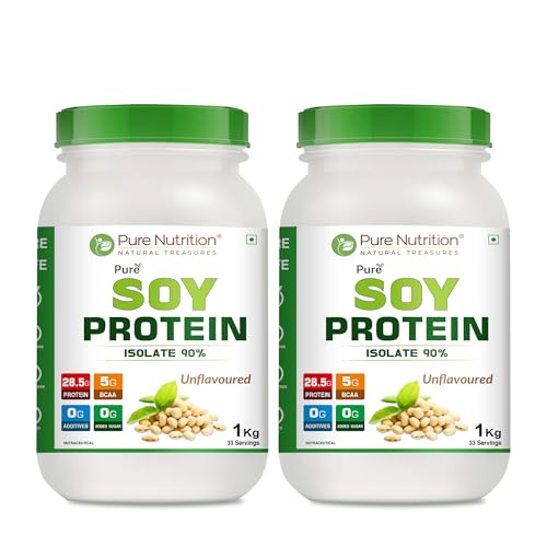 Pure Nutrition Soy Protein Isolate Powder | 90% Soy Protein Isolate ...