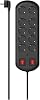 10s Current Protected Socket, 2 Switches, 2m, Black