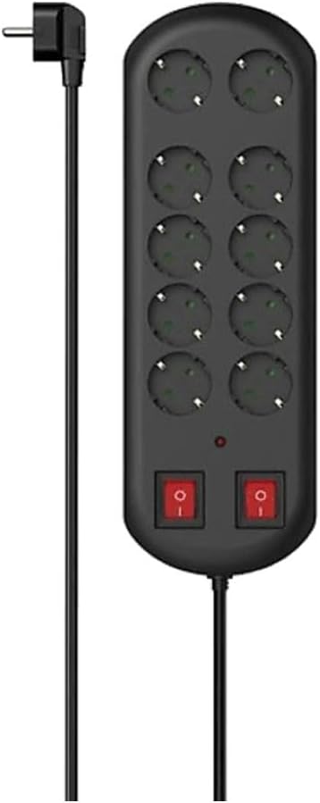 Hama 00223164 power extension 2 m 10 AC outlet(s) Indoor Black
