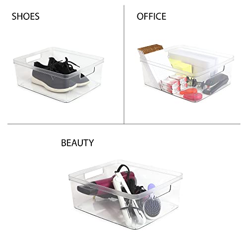 Organiseur en plastique transparent Isaac Jacobs pour optimiser les petits espaces