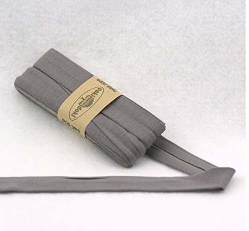 Oaki Doaki Jersey-Einfassband 3m, elastisches Schrägband, Breite: auf 2cm vorgefalzt, taupe (026) Cover