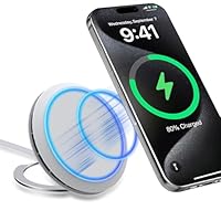 Wireless Charger for iPhone Mag-Safe Charger 15W Fast Charging Pad for iPhone 16 Pro Max/16 Pro/16 Plus/16/15 Pro Max/15/14/13/12/11/X/8 Series with Foldable Stand & Power Cable
