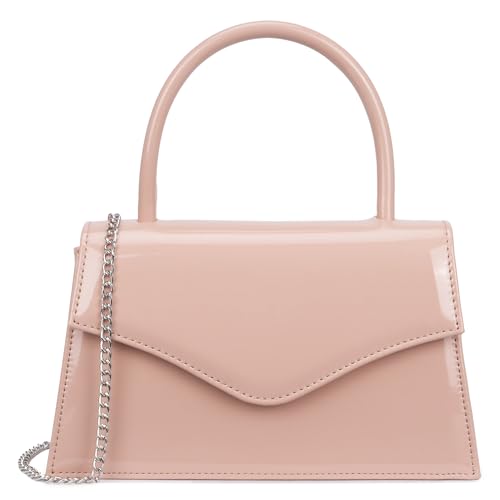Image of Women's Evening Bag Bridal Party Clutch Purses Cocktail Prom Handbags with Patent Leather