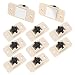 Produktbild 10 Stück Mini-Selbstklebende Räder Lenkrollen, kleine Laufrolle aus Kunststoff, Klebrige Laufrolle für Bewegung des Möbels für Bewegung von DIY Spielzeug Lagerbehälter Mülleimer