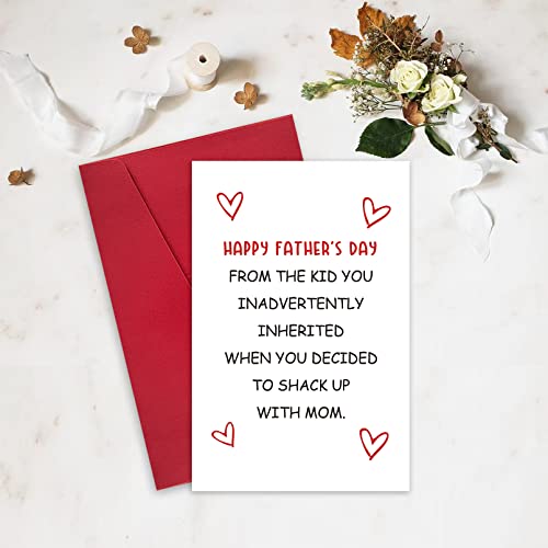 Ulbeelol Funny Stepdad Card, Humorous Father's Day Card For Step Dad, Interesting Card For Stepdad, Funny Fathers Day Card #TOP2