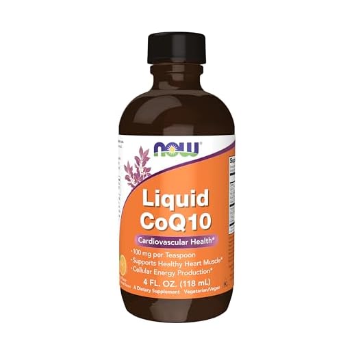 NOW Supplements, CoQ10 Liquid, 100 mg per Teaspoon, with Co-enzyme B Vitamins, Sweetened with Xylitol, 4-Ounce