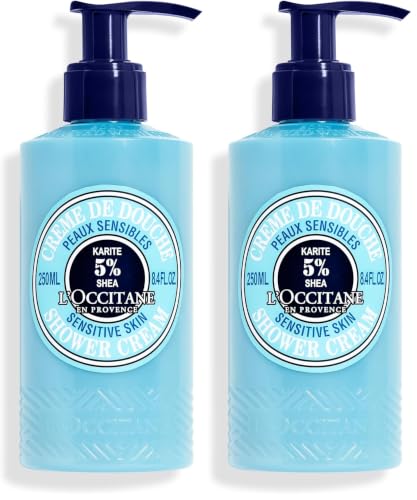 Image of L'Occitane Shea Butter Ultra Rich Shower Cream, 250ml (Pack of 2)