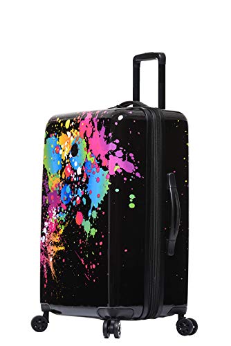 Body Glove Unisex-Adult (Luggage Only) Bursts, Black Multi, 3-Piece Hardside Spinner Set #TOP2