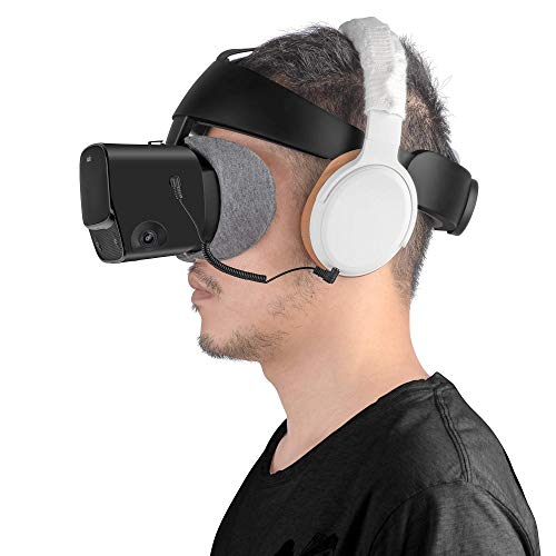 Stereo Bass VR Kopfhörer maßgeschneidert für Oculus Quest 2 & Oculus Rift S - kurzes elastisches Kabel Komfortables Polster und Hülle - Image 3