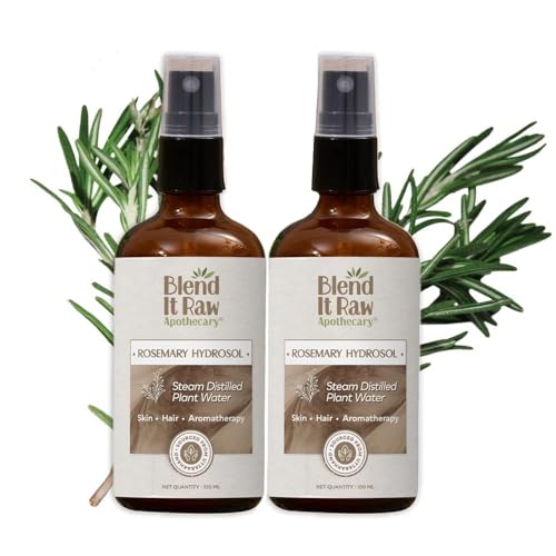 Image of Blend It Raw Apothecary Rosemary Hydrosol for Hair & Skin, Steam Distilled Rosemary Water Bulk | 200ml