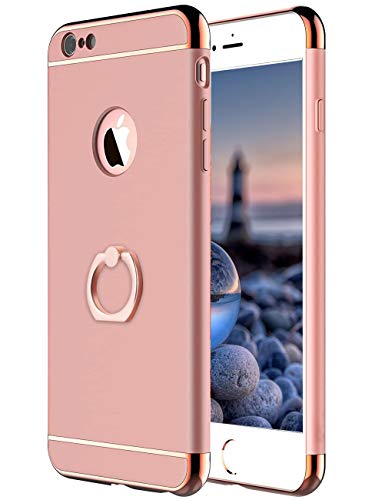Compatible with iPhone 7 Plus Case Ultra-Thin Hard Shockproof 3 in 1 Ring Holder Kickstand PC Cover for iPhone 7 Plus Case Heavy Duty Military Garde Full Protection Case for iPhone 7 Plus Phone Case