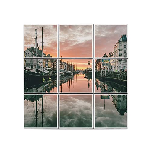 Carreaux céramique décoratifs Port de Copenhague Danemark 20x20cm
