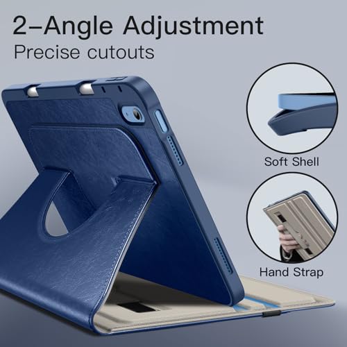 Étui iPad 10/11e Gen JETech Anti-Chute avec Support Rotatif Intégré