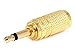Monoprice 107158 3.5mm Mono Plug to 3.5mm Stereo Jack Adaptor, Gold Plated