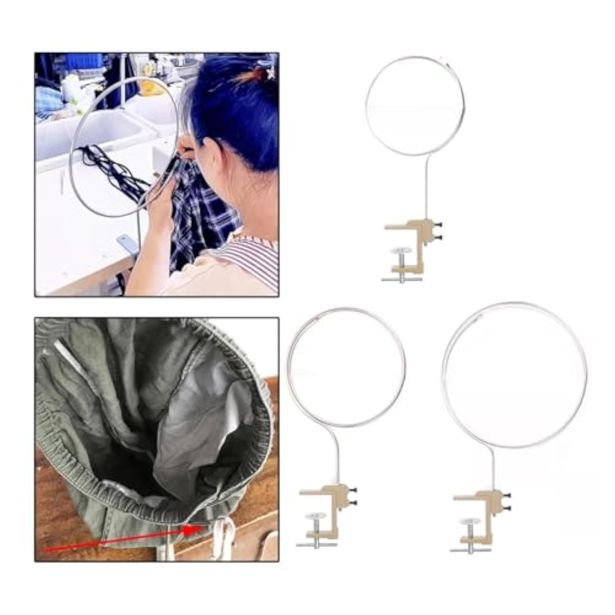 Pants Drawstring Threader Tool for DIY Projects, 20cm Diameter