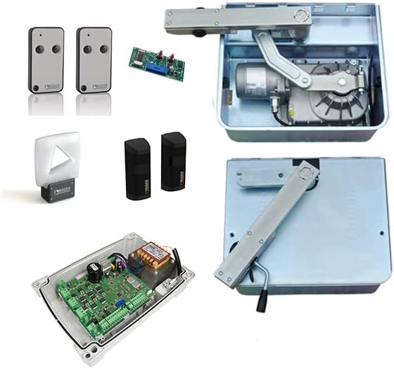 Electric Gate Motor Swing Twin Kit - Brushless BR21/362 36v Automatic Gate Kit Designed for Wrought Iron, Metal or Wooden Gates