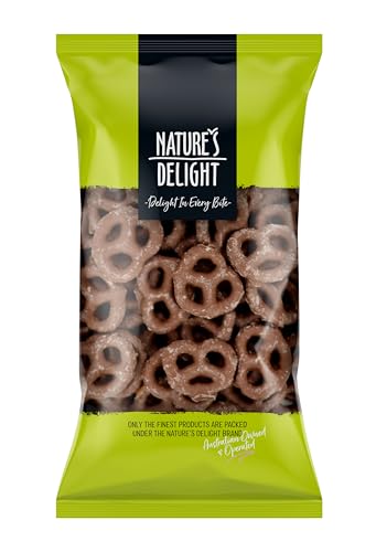 Nature’s Delight Milk Chocolate Loaded Pretzels – 250g | Sweet & Salty Crunchy Snack | Chocolate-Covered Pretzels for Sharing