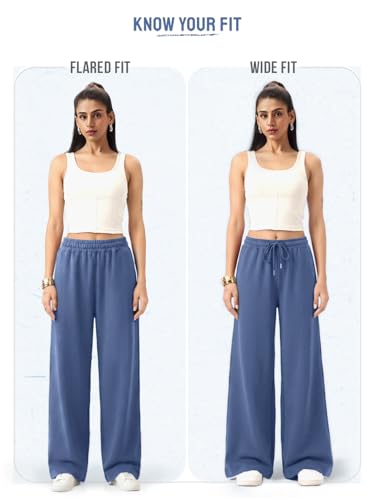 Pantalon polyester léger à jambe ample couleur unie pour filles