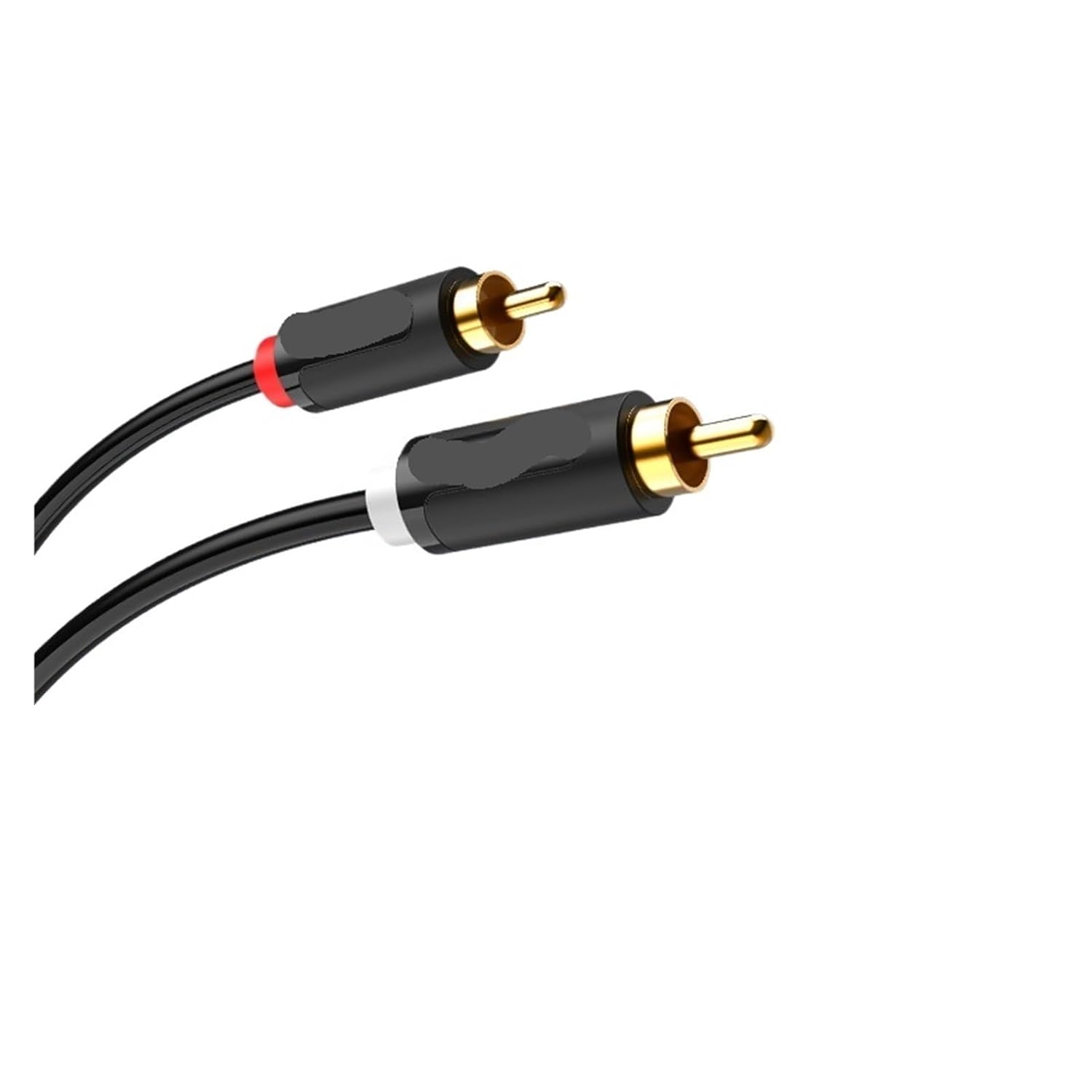 2 R/CA to Cable Male to for Home Theater DVD Amplifier TV 1m 2m 300cm 5m Plated Cabo(PVC Shell,1m)