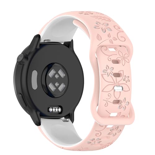 [Asvufeyy] �V���R���o���h 20mm For Garmin Vivoactive 6/5/Garmin Forerunner 165/165 Music/570 42mm/245/245 Music �Ή� �����x���g�p �\�t�g 2�F�V���R�� �K�[