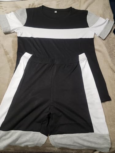 Image of TOPONSKY Womens 2 Piece Sports Outfit Tracksuit Shirt Shorts Jogger Bodycon Sets