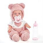 Enjoyin 12" Baby Doll with Accessories for Toddler Girls Ages 3+ | Includes Pink Outfit, Pacifier, Bottle & Soft Blanket | Interactive Role-Play Toy for Kids