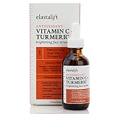 Elastalift Concentrated Vitamin C + Turmeric Oil Anti Aging Facial Serum Skin Care Booster - Promote Clear & Brighten Skin Tone - Hydrate Dry Skin, Fight Redness, Restore Skin Strength - 1.75 Fl Oz