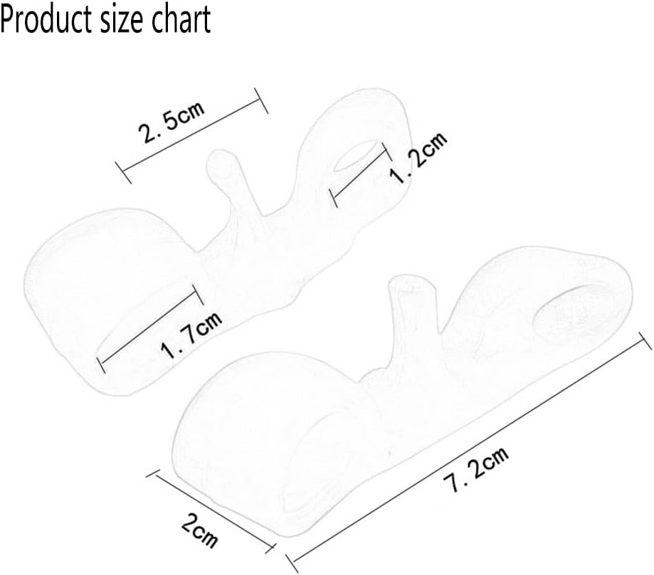 DEAVER 5 Pieces Yoga Toes Separators Silicone Toe Spreader Gel Stretchers for Overlapping Soft Bunion Corrector Straighteners, Spacer Running, Pain Relief