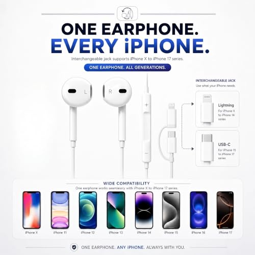 Image of 2in1SHOT TypeC Wired Earphone with Powerful HD Mic for Clear Sound, Deep Bass Sound, HD Calling, in-Line Volume Control & Noise Cancellation Compatible with only TypeC Jacks in Mobiles WHT