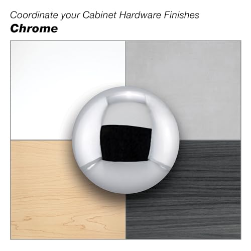 Image of Richelieu Hardware BP8160128140 Armadale Collection 5 1 /16-inch (128 mm) Center-to-Center Chrome Modern Cabinet and Drawer Pull Handle for Kitchen, Bathroom, and Furniture