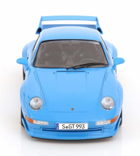 Porsche 911 (993) GT2 1996 Ruedas BBS Azul Claro 1:18 miniatura 4