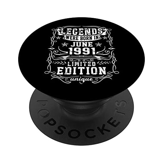 Cumpleaños Junio 1991 Edición Limitada Regalo Legend June PopSockets PopGrip Intercambiable