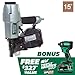 Metabo HPT Pneumatic Siding Nailer + 18V Impact Driver Pro Bundle Kit, 2-1/2 Inch Coil Siding Nailer with BONUS 18V Triple Hammer Impact Driver Kit, KNV65AH2