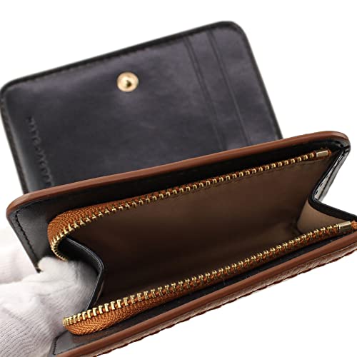 Marc Jacobs S101L01Sp21 Smoked Almond/ Gold Hardware Women's Mini Compact Wallet #TOP3