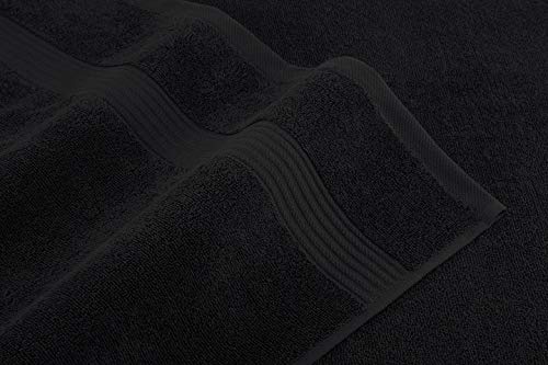 American Veteran Towel, 6 Piece Towel Set for Bathroom, 100% Cotton Turkish Bathroom Towels, 2 Bath Towels 2 Hand Towels 2 Washcloths, Black by American Veteran Towel - Image 2