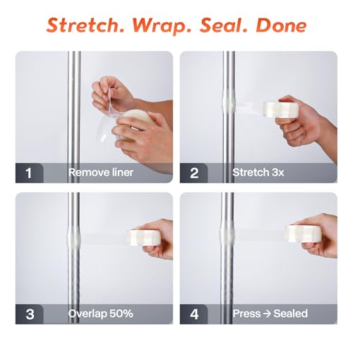 Image of Self Fusing Silicone Tape 1 in x 36 ft Clear, Emergency Repair