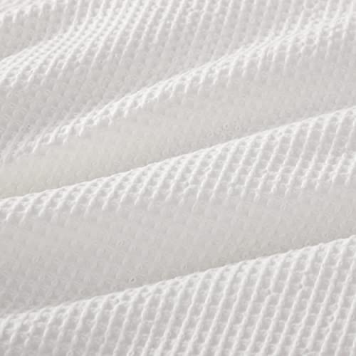 Bedsure Cotton Duvet Cover King - 100% Cotton Waffle Weave Coconut White Duvet Cover King Size, Soft And Breathable King Duvet Cover Set For All Season (King, 104X90'') #TOP3