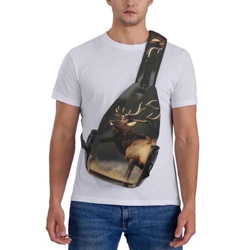 Bolso cruzado bandolera para hombre y mujer negro miniatura 7