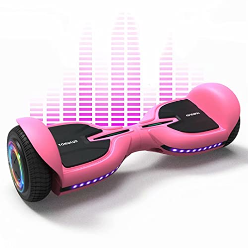 ADVANRIDE Hoverboard for Kids Adult 6.5 Hoverboard Self Balancing with LED Lights Wheels Bluetooth Hover Board UL 2272 Certified Hoverboards Pink